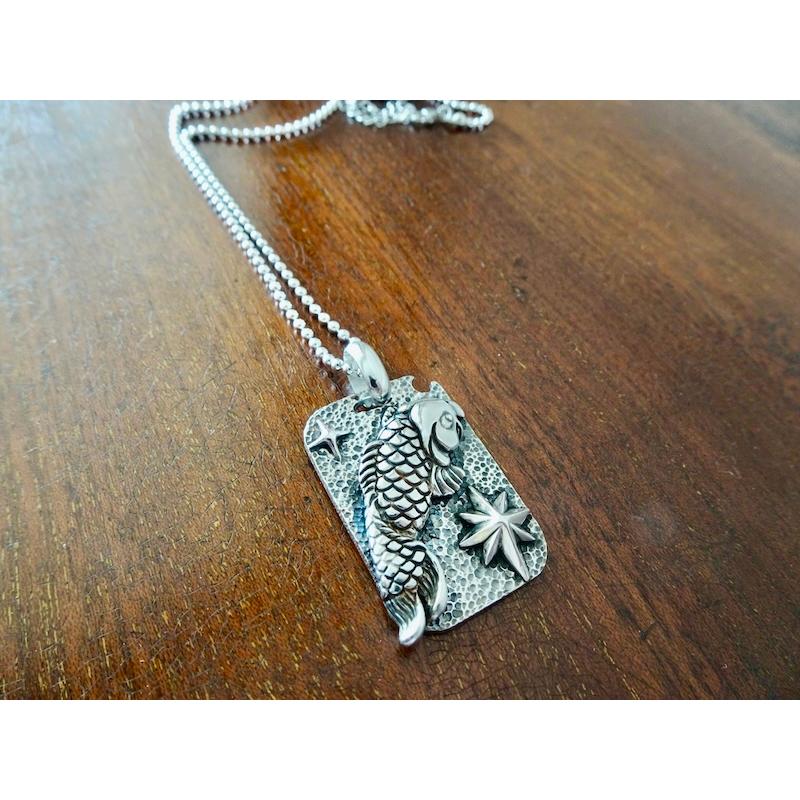 仁尾彫金『ブロッククロス』ハンドメイド599b 仁尾彫金『プラチナ
