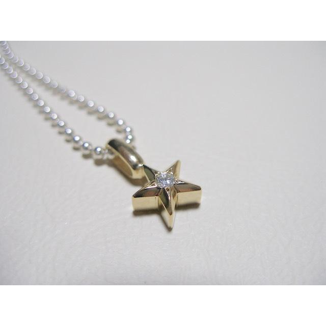 仁尾彫金『ゴールド一つ星ダイヤペンダント』ハンドメイド138 仁尾彫金『ゴールド一つ星ダイヤペンダント』ハンドメイド138 : 仁尾