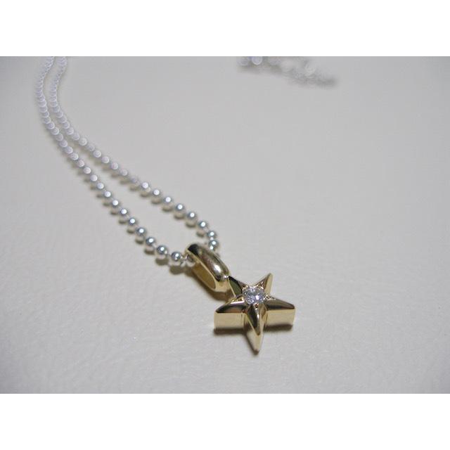 仁尾彫金『ゴールド一つ星ダイヤペンダント』ハンドメイド138 : 仁尾 