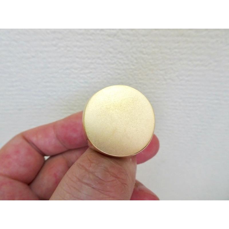 仁尾彫金『ゴールドシリンダー印台リング』ハンドメイド176 : epr176g 