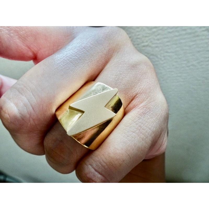 仁尾彫金『ゴールドサンダーリング』ハンドメイド187 : 仁尾彫金 
