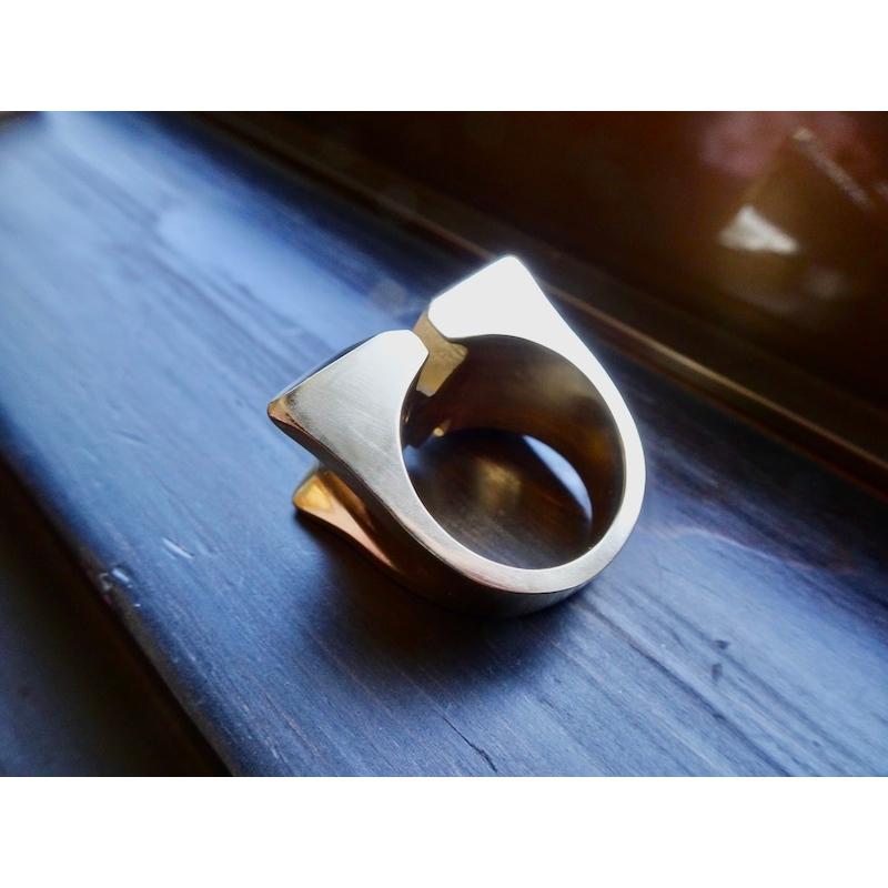 仁尾彫金『ゴールドメタルリング』ハンドメイド196 : 仁尾彫金 - 通販 