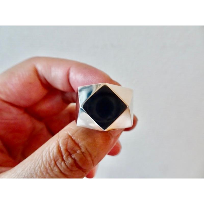 仁尾彫金『ブロック、プラチナリング』ハンドメイド203 仁尾彫金『ブロック、プラチナリング』ハンドメイド203 : 仁尾彫金