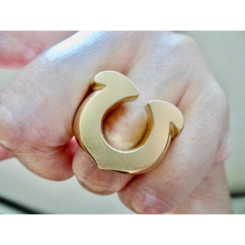 仁尾彫金『ゴールドビッグ馬蹄リング』ハンドメイド230 仁尾彫金『ゴールドビッグ馬蹄リング』ハンドメイド230 : 仁尾彫金