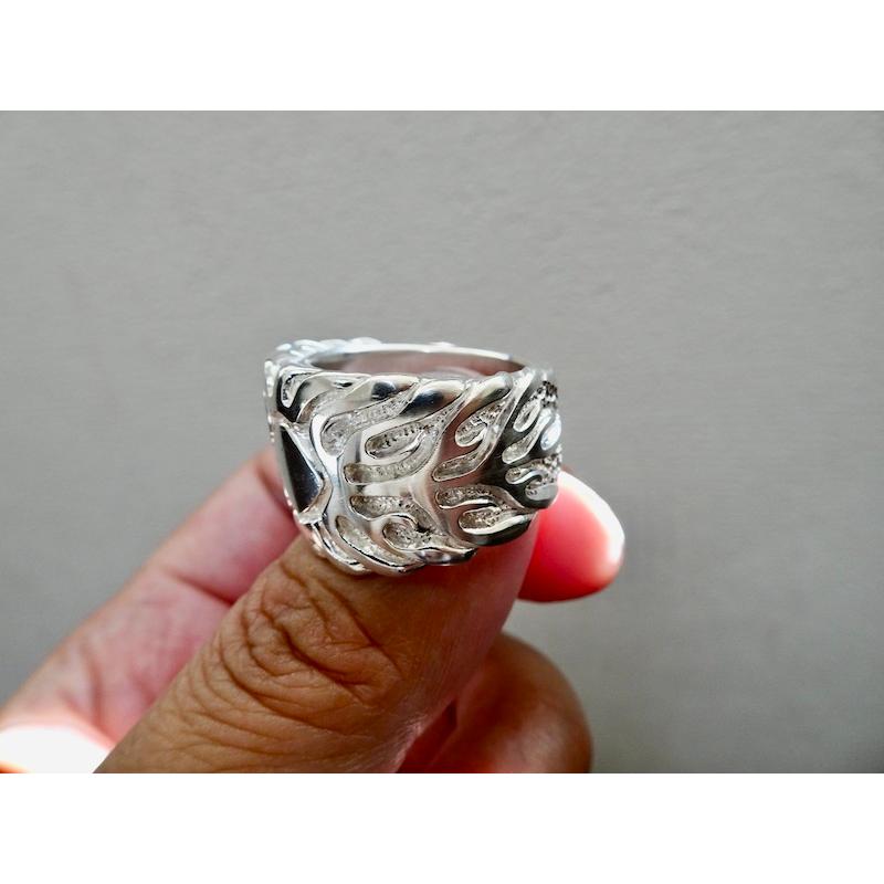 仁尾彫金『ファイヤーパターン、リング』ハンドメイド241 : epr241 