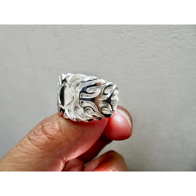 仁尾彫金『ファイヤーパターン、リング』ハンドメイド241 : 仁尾彫金