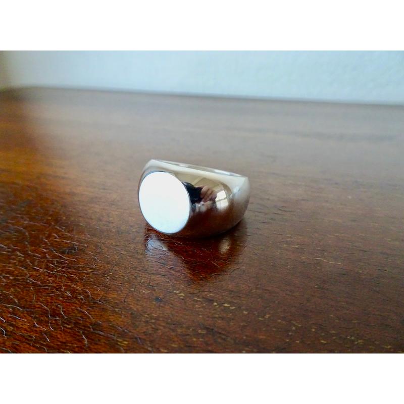 仁尾彫金『丸の印台リング』ハンドメイド328 : 仁尾彫金 - 通販