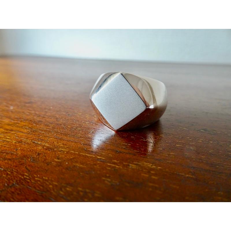 仁尾彫金『菱形印台リング』ハンドメイド342 仁尾彫金『菱形印台リング』ハンドメイド342 : 仁尾彫金 - 通販