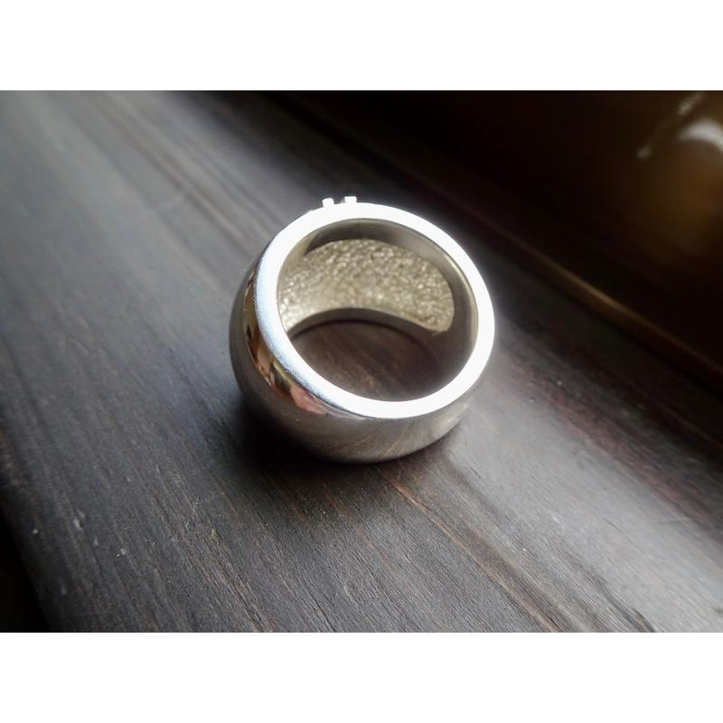 仁尾彫金『ビットコイン甲丸リング』ハンドメイド391 : 仁尾彫金 