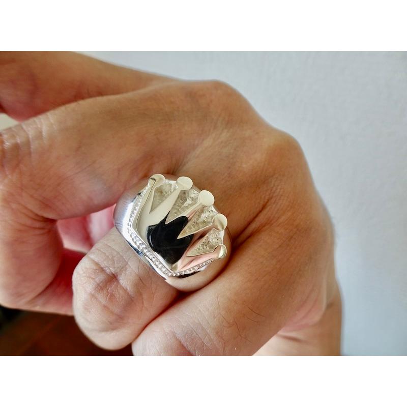 仁尾彫金『クラウン甲丸リング』ハンドメイド409 : 仁尾彫金 - 通販 