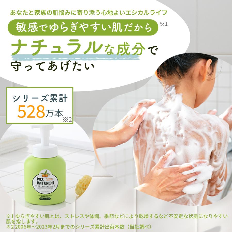 PAX NATURON パックスナチュロン ボディーソープ 詰替用 500ml (×2個