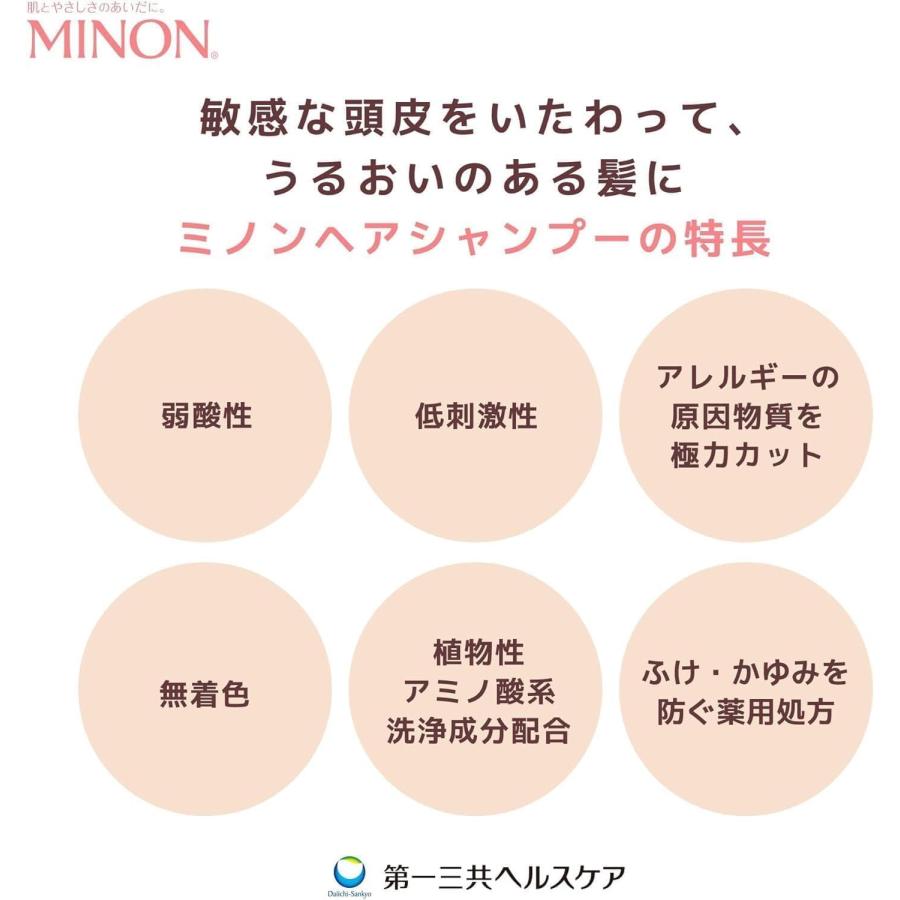 MINON ミノン 薬用シャンプー + コンディショナー 詰め替え 380ml (2点