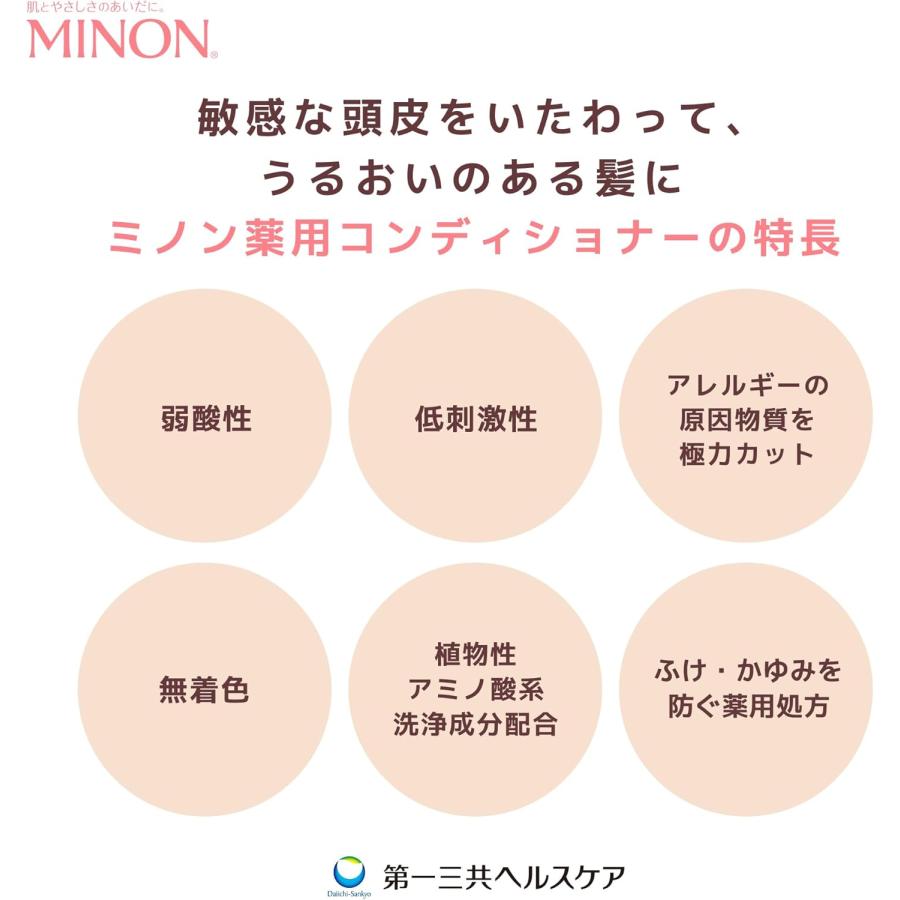 MINON ミノン 薬用 コンディショナー 詰め替え 380ml (×2個セット