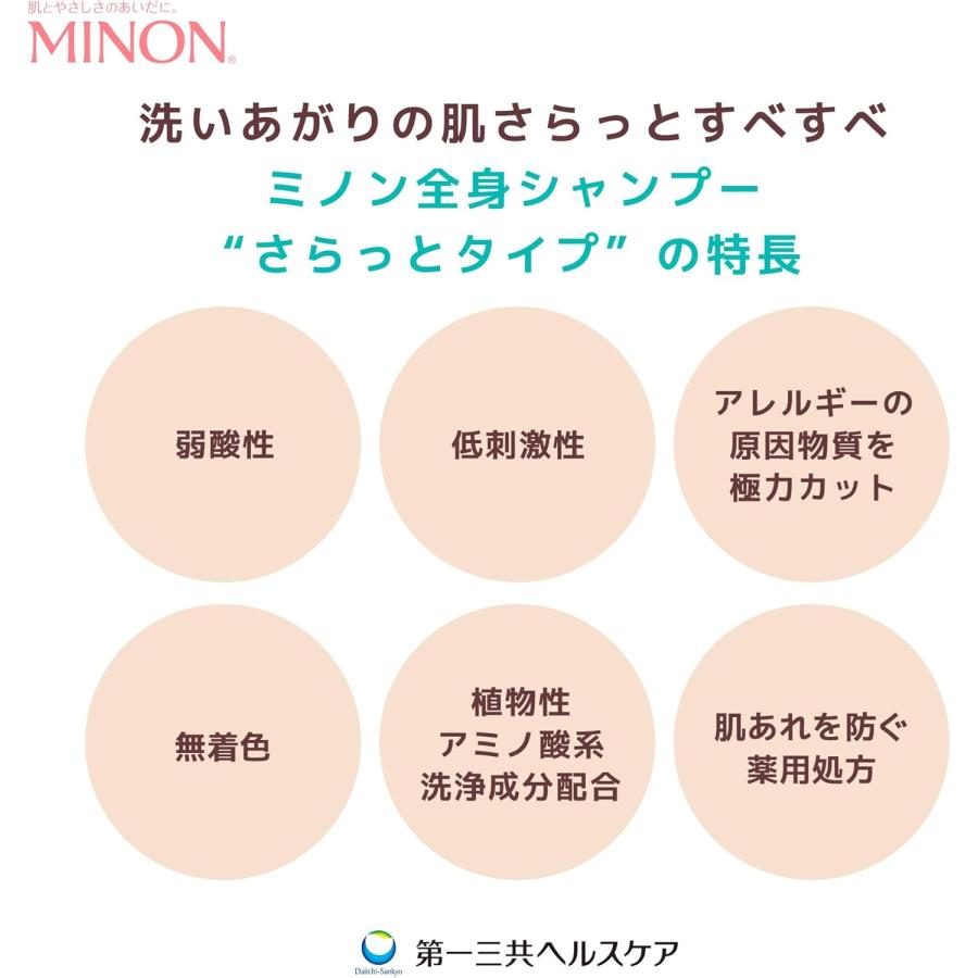 MINON ミノン全身シャンプー 詰め替え さらっと 380ml (×2個セット
