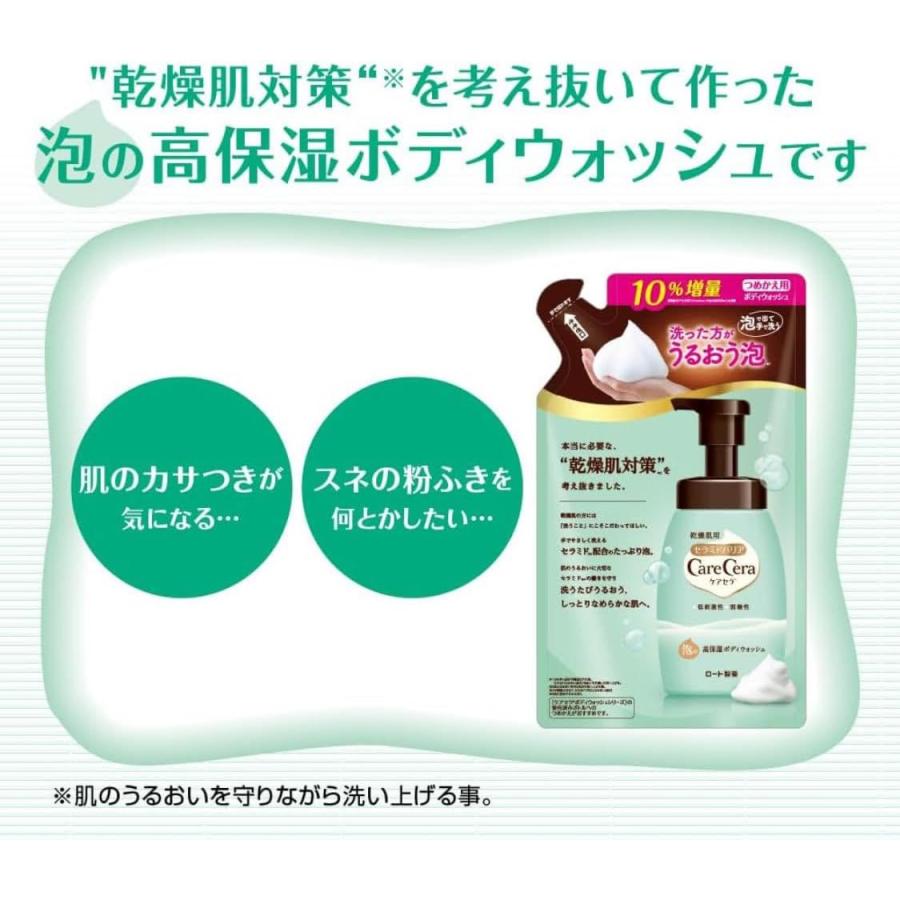 ケアセラ 泡の高保湿 ボディウォッシュ 詰替用 385ml (×2個セット