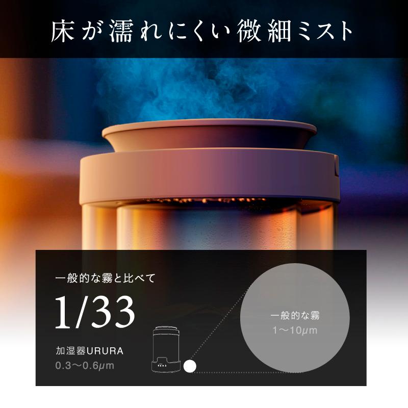 NIPLIFE 加湿器URURA ウルラ スチーム式加湿器 大容量 小型 省エネ