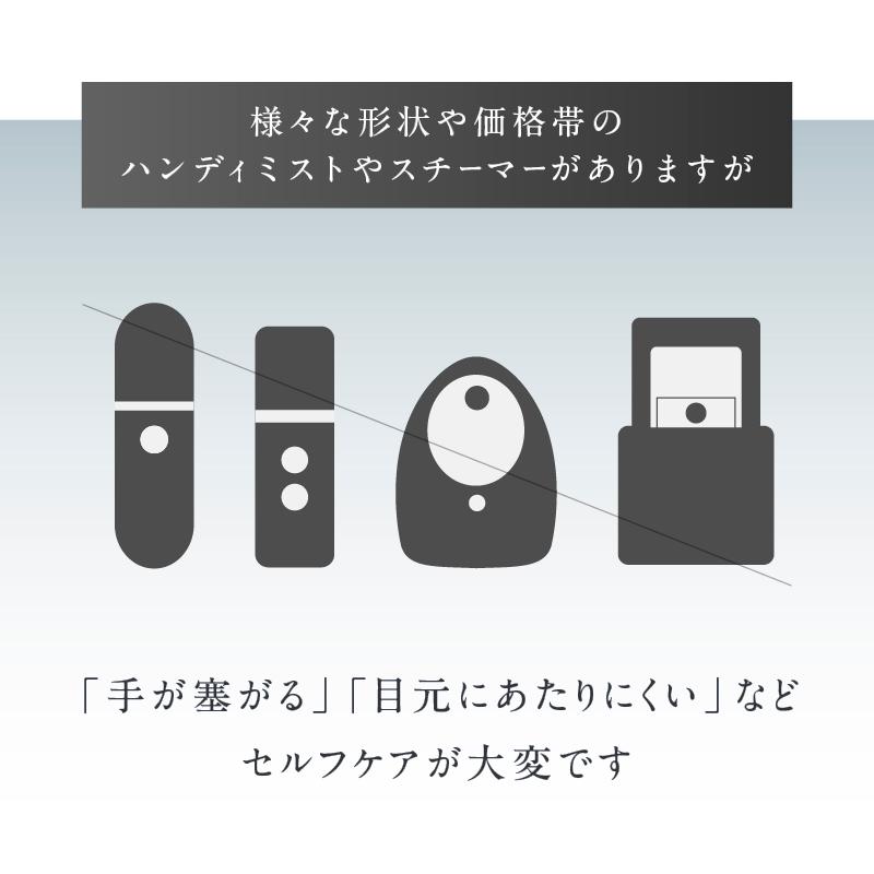 NIPLUX Mistee ニップラックス ミスティ 目元専用加湿器 目元ケア 目もと フェイススチーマー 保湿器 ミストケア  潤い 目の乾燥 乾き 花粉 睡眠グッズ アイケアの画像