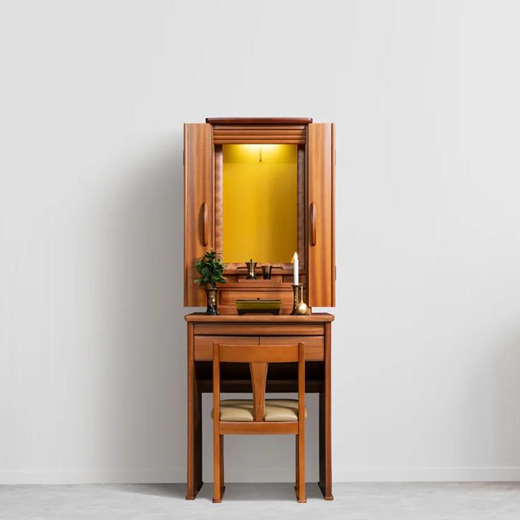 カメリア　イス式仏壇　サペリ　仏具　付属品付 |  | 15