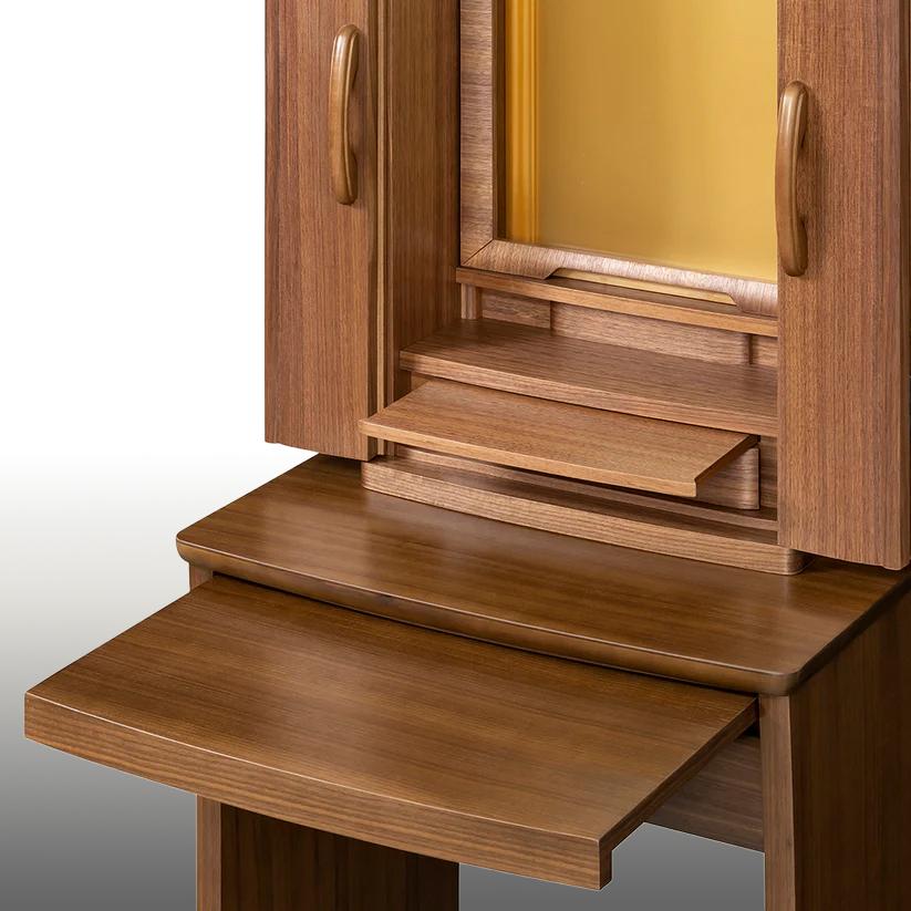 カメリア　イス式仏壇　ウオールナット　仏具　付属品付 |  | 06