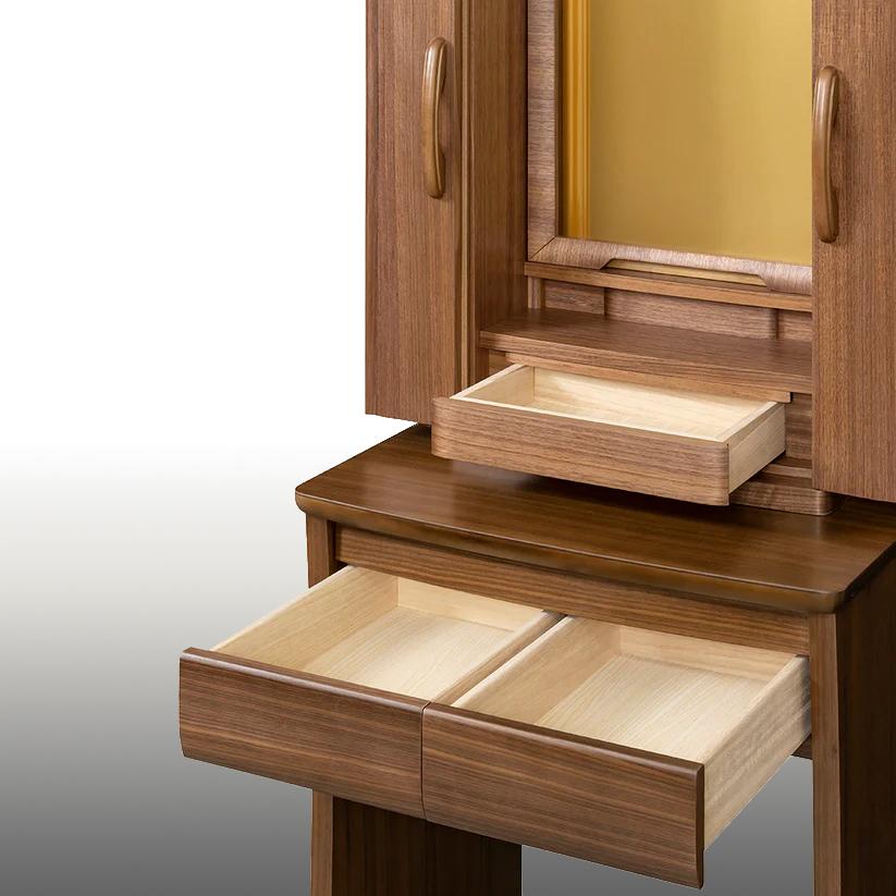 カメリア　イス式仏壇　ウオールナット　仏具　付属品付 |  | 07