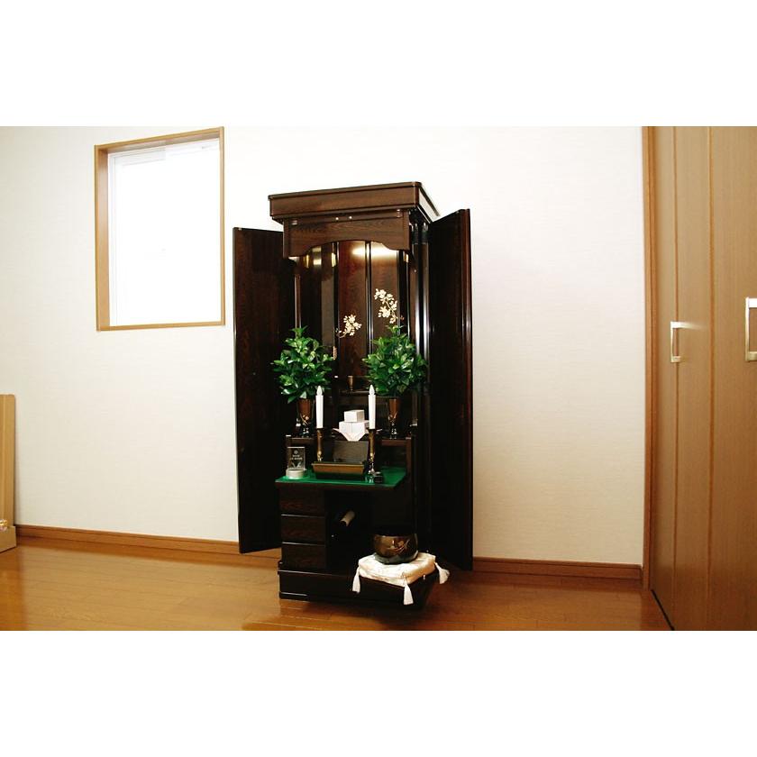 創価学会仏壇 宝搭 鉄刀木 枝桜蒔絵 仏具 付属品 LED照明付 : 創価学会