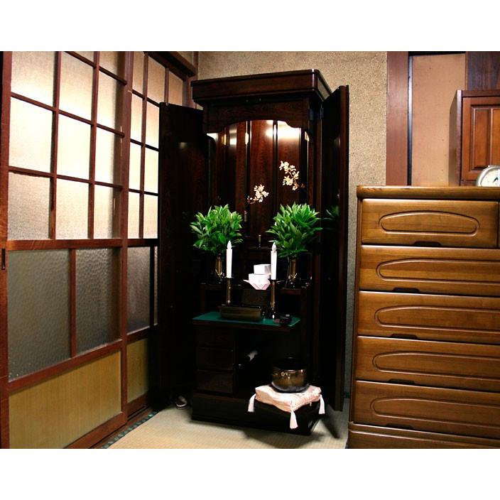 創価学会仏壇 宝搭 鉄刀木 枝桜蒔絵 仏具 付属品 LED照明付 : 創価学会