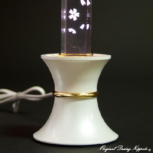 創価学会仏壇　LEDダイヤローソク210型ピンク　白台 |  | 03