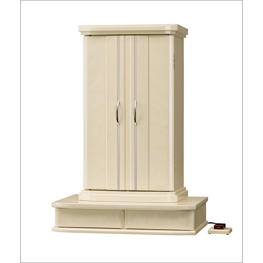 創価学会仏壇　ローレル　パールホワイト　仏具　付属品　LED照明付 |  | 01