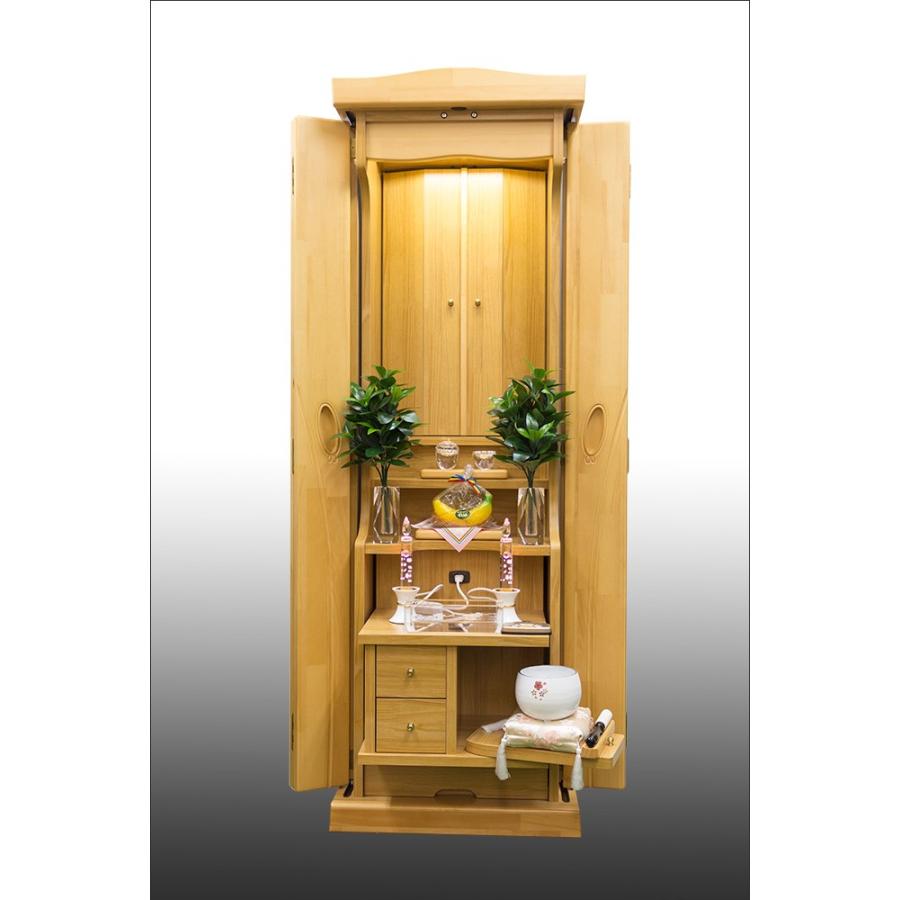 創価学会仏壇　ラックス　ライト色　仏具　付属品　LED照明付 |  | 09