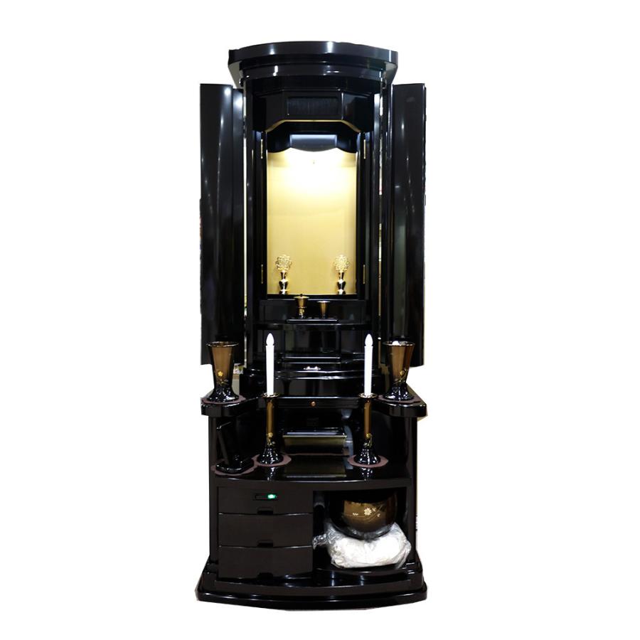 創価学会仏壇 栄 納める型 仏具 属する品 LEDともし火付 仏壇-冠婚葬祭、宗教用品-仏壇、仏具
