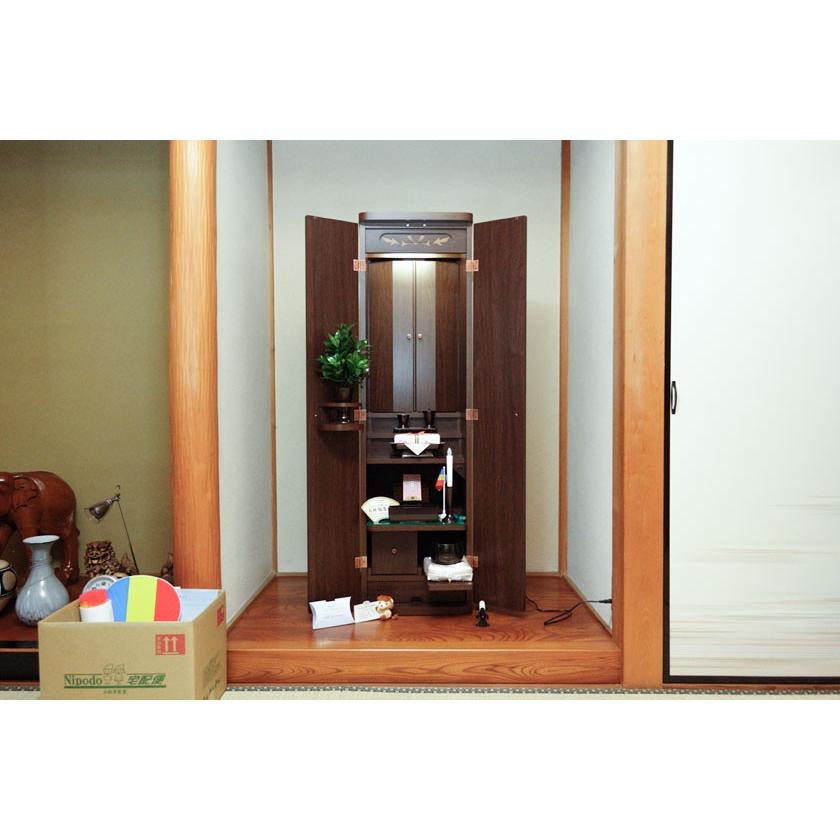 創価学会仏壇　ニュースマイル　ダーク　手動　仏具　付属品　LED照明付 |  | 14