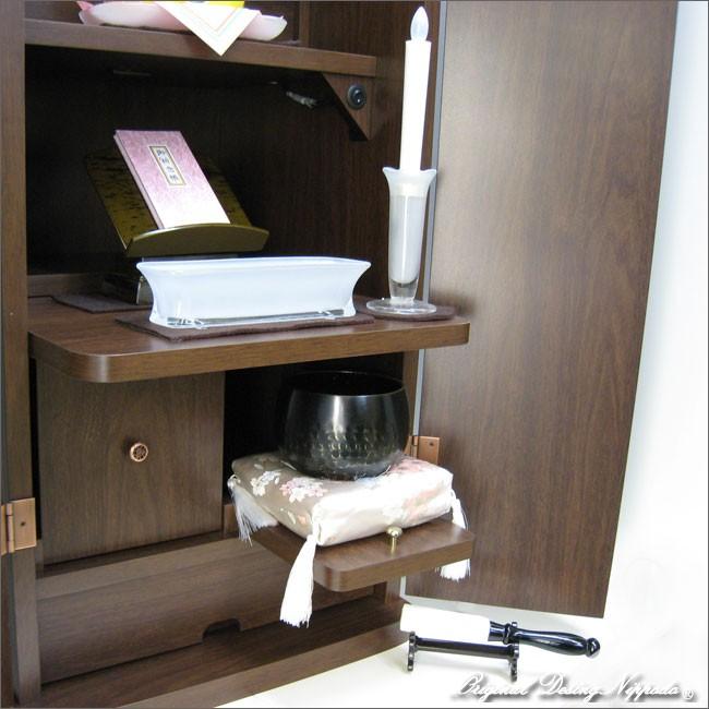 創価学会仏壇　ニュースマイル　ダーク　手動　仏具　付属品　LED照明付 |  | 07