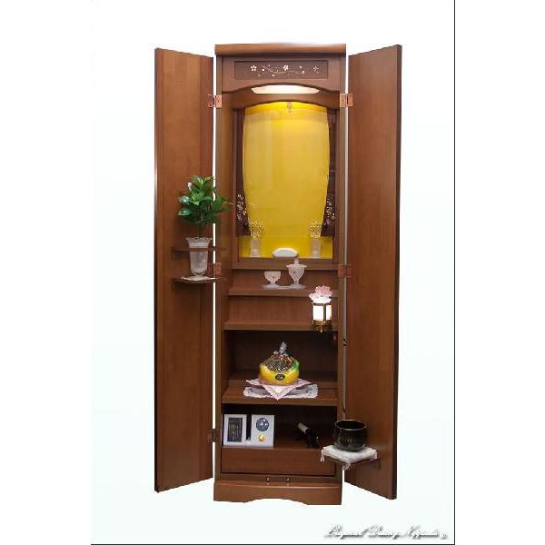 創価学会仏壇　桜スイング　桜蒔絵　オーク色　仏具　付属品　LED照明付