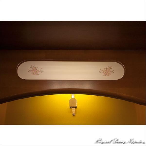 【訳あり・新品】 創価学会仏壇　桜スイング　桜蒔絵　オーク色　仏具　付属品　LED照明付 【SKC2205042912】(79120円)