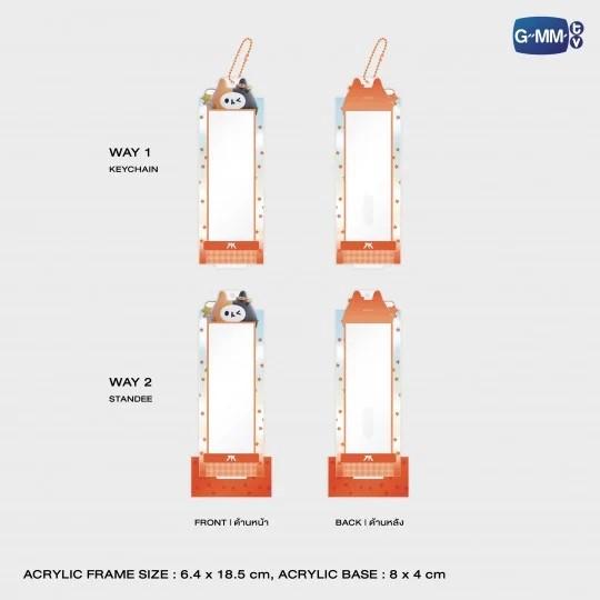 YUZU MUMU PHOTO STRIP FRAME ACRYLIC STAND AND KEYCHAIN WITH