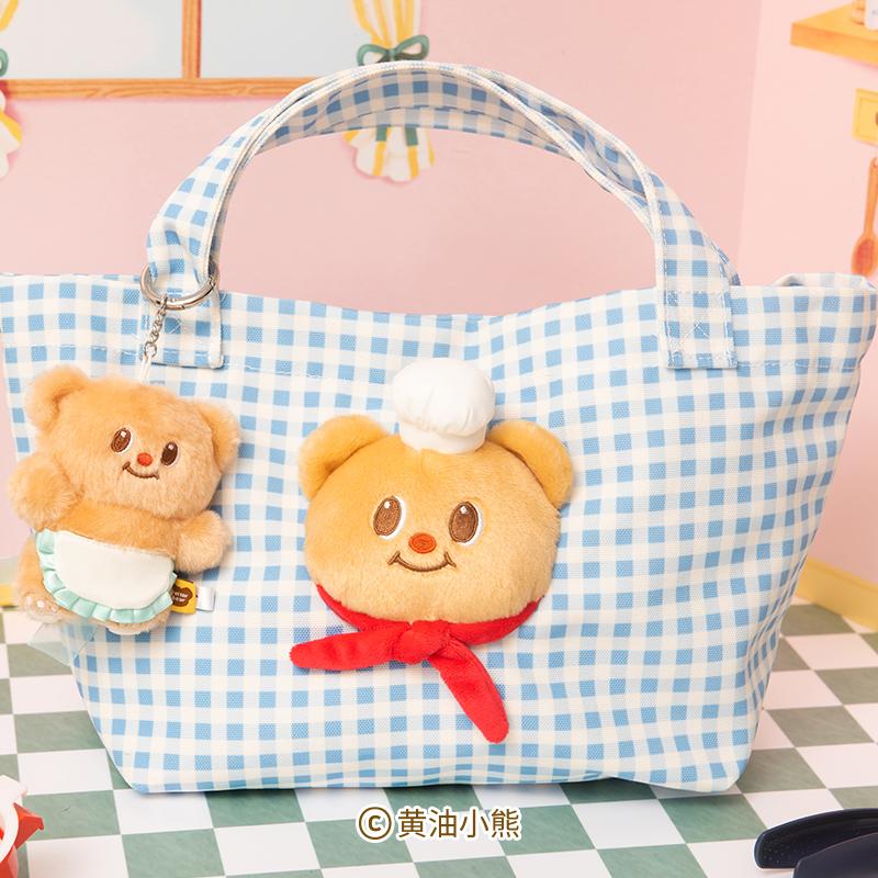 バターベア Butterbear ブルーチェックバッグ : 世界とつながる本屋