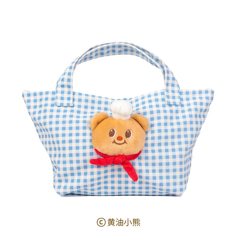 バターベア Butterbear ブルーチェックバッグ : 世界とつながる本屋