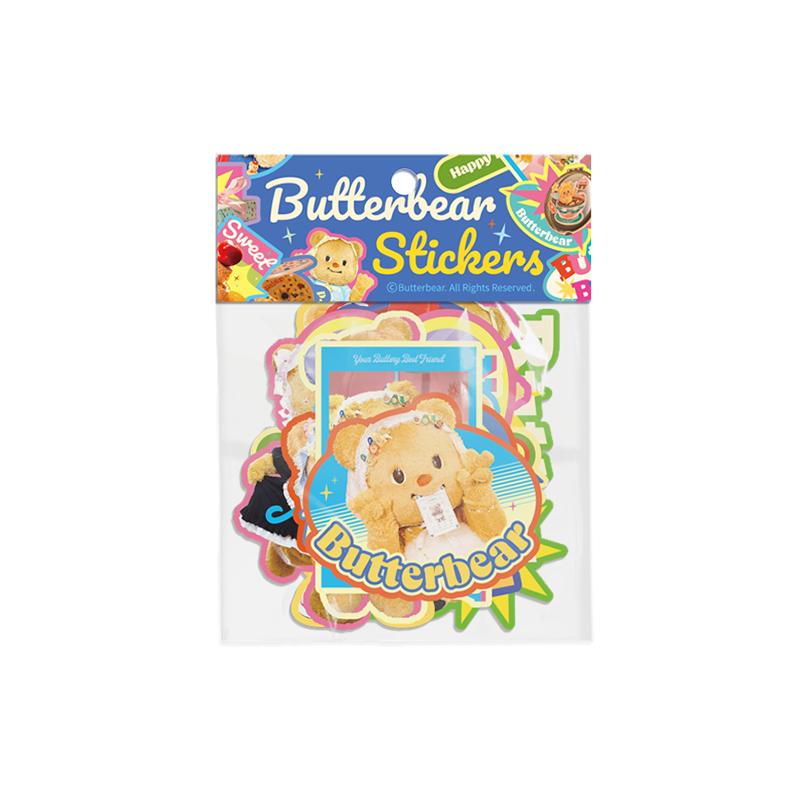バターベア Butterbear ステッカーパック : 世界とつながる本屋さん