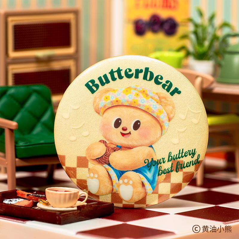 バターベア Butterbear 缶バッジ クッキー : 世界とつながる本屋さん