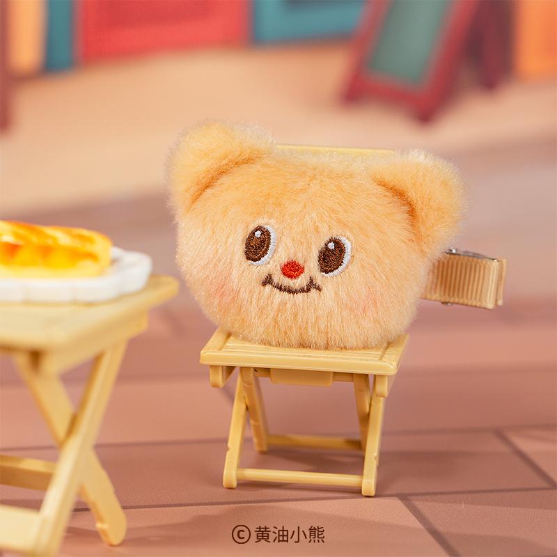 Butter bear バターベア　クッション　ヘアクリップ バターベア Butterbear ぬいぐるみヘアクリップ : 世界とつながる本屋