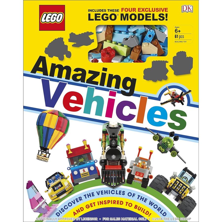 のりもの英語絵本9冊セット（ハードカバー） Lego Amazing Vehicles（英語絵本）DK 図鑑 レゴ ブロック 7 〜 9 歳