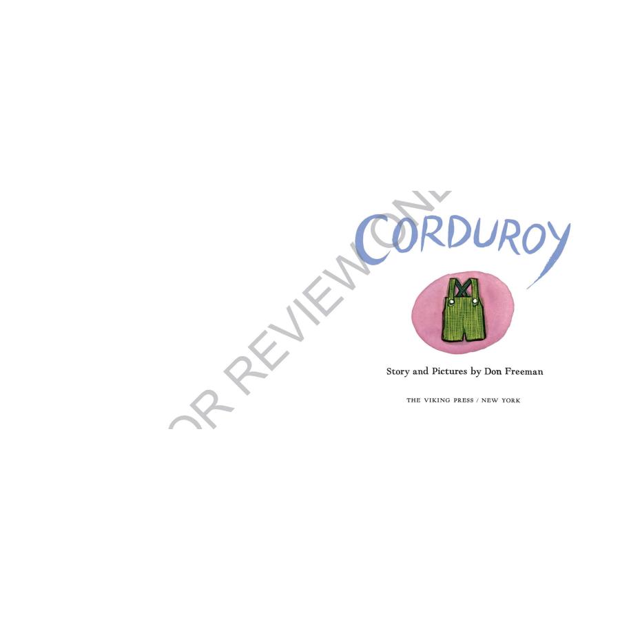 190 CORDUROY by Don Freeman 音声絵本 Corduroy By Don Freeman (Read Aloud Male Voice) - YouTube