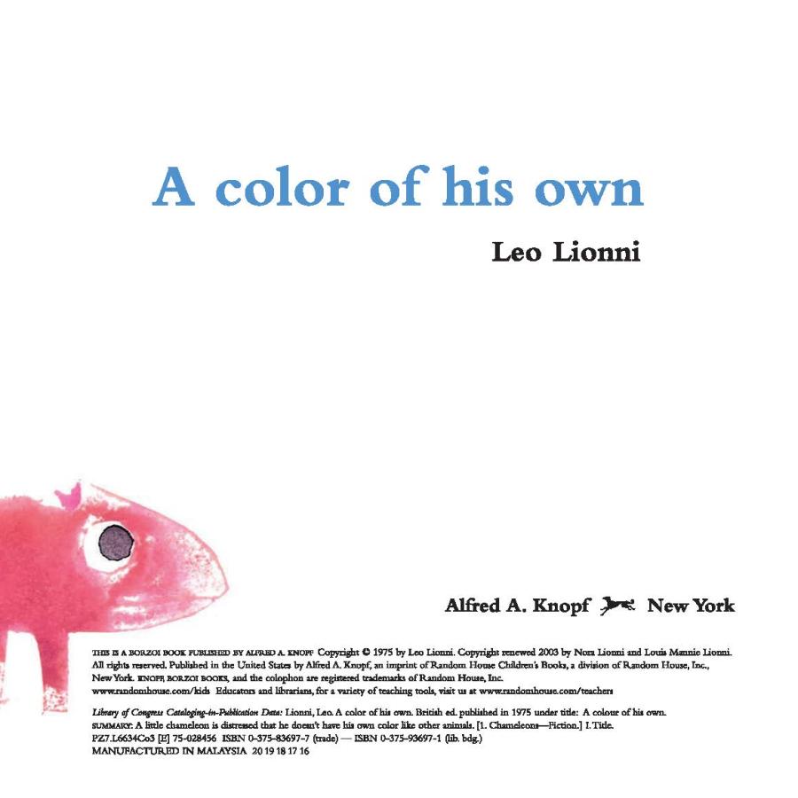 じぶんだけのいろ（英語絵本）A COLOR OF HIS OWN　レオ・レオニ　フレデリック　ソフトカバー　1歳〜3歳　しかけ絵本｜nippanips｜04