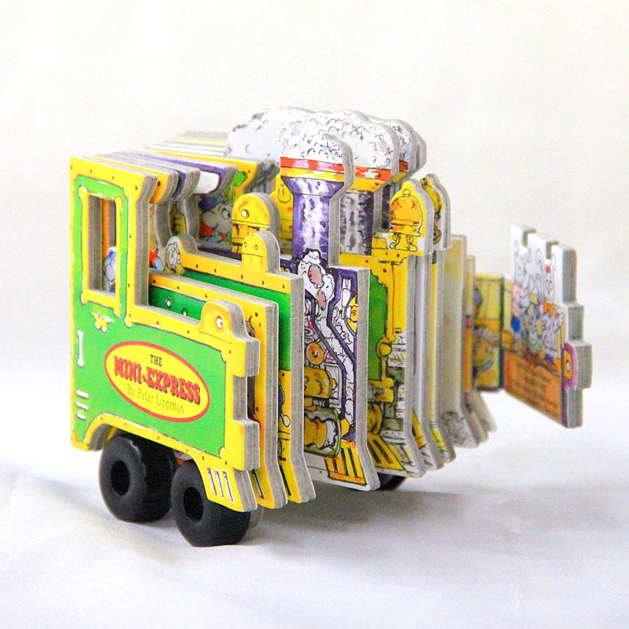 MINI-WHEELS BOOKS：THE MINI-EXPRESS ボードブック 幼児用 しかけ絵本
