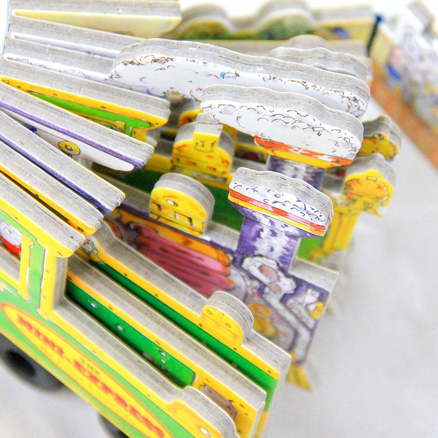 MINI-WHEELS BOOKS：THE MINI-EXPRESS ボードブック 幼児用 しかけ絵本