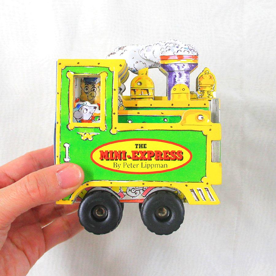 MINI-WHEELS BOOKS：THE MINI-EXPRESS ボードブック 幼児用 しかけ絵本