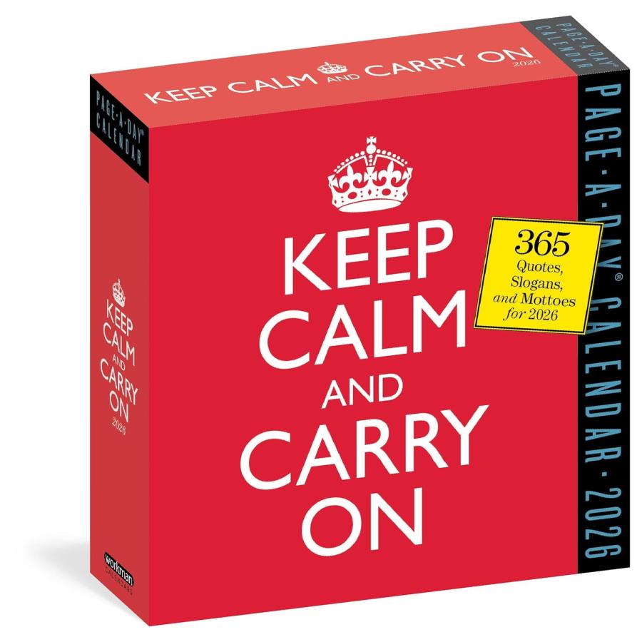 2026年度版カレンダー】KEEP CALM AND CARRY ON 2026(PAGE-A-DAY