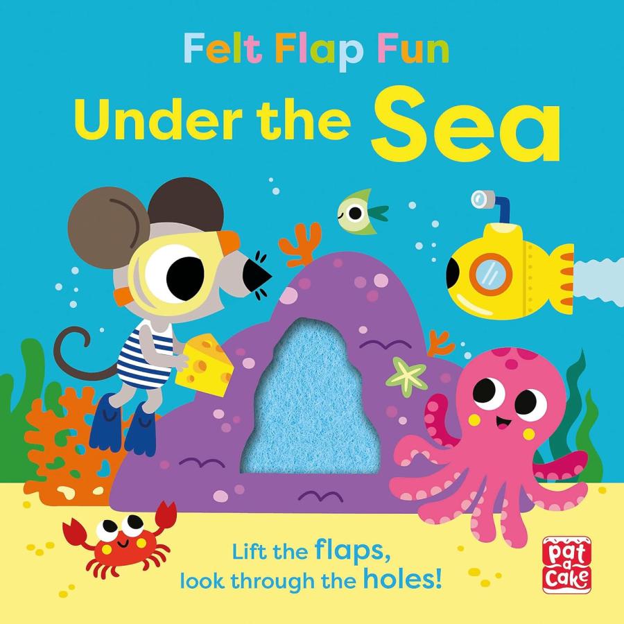 FELT FLAP FUN:UNDER THE SEA（英語絵本）フラップ 海 しかけ絵本 1