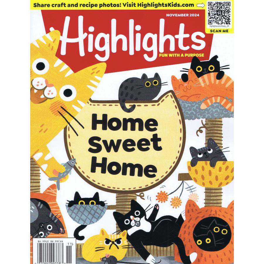 HIGHLIGHTS(NOV) アメリカ子ども向け雑誌 知育 英語学習 : 世界と