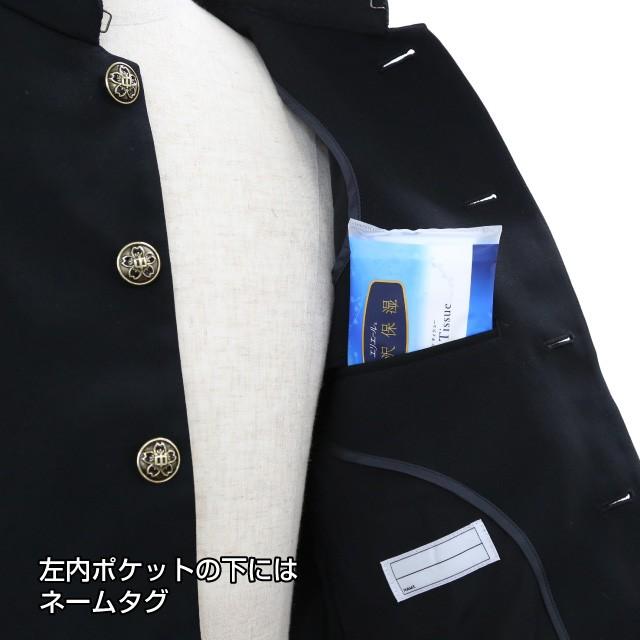 学生服 学ラン 上着 冬 全国標準型 A体 B体 ポリエステル100% 送料無料 